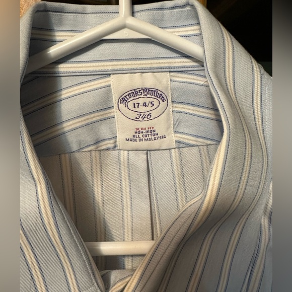 Brooks brothers 346 dress shirt, all cotton. Size 17-4/5. - Picture 2 of 5